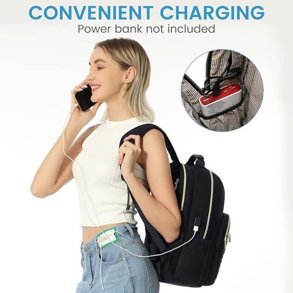 Laptop Backpack Purse for Women, Work Business Travel Computer Bags, for women
